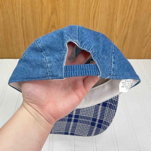 Vintage Disney Mickey Mouse Denim Strapback Hat - Picture 5 of 9